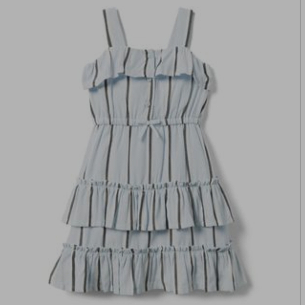 Janie and Jack Blue Ruffled Dress